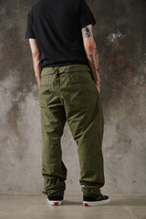 2003s Y's Yohji Yamamoto Military Drawstring Trousers YJ-P29-045 山本耀司 軍綠粗麻抽繩野戰長褲