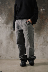 2011 Vintage Carhartt B136 GVL Gravel Grey Double Knee Pants 泥灰色卡哈特 雙膝伐木工褲 墨西哥產
