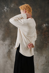 STILL HOUSE Boatneck Distressed Long Sleeve 香港工匠品牌 經典一字領落肩高叉針織長袖