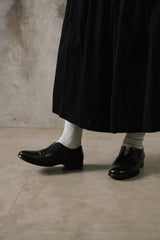 Yohji Yamamoto x Cherevichkiotvichki 17SS Laceless Asymmetrical Split Leather Derby Shoes Loafers山本耀司聯名款 手工牛皮一片式剪裁無帶皮鞋