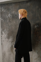 Ground Y Yohji Yamamoto CREPE DE CHINE SHAKA BUTTON STAND COLLAR SHIRT 山本耀司副線 三醋酸縐絲中式立領襯衫外套