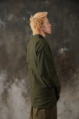 Guerrilla Group Eyes & Sins 17SS Arise Mandarin Noragi Jacket 吉豐重工 盤扣設計軍綠機能道袍