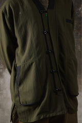Guerrilla Group Eyes & Sins 17SS Arise Mandarin Noragi Jacket 吉豐重工 盤扣設計軍綠機能道袍