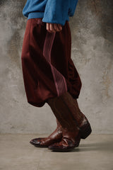 Dan Post Men's DP 2128 J Two-Tone Leather Western Cowboy Boots雙色拼接火焰貼皮尖頭刺繡西部靴墨西哥製