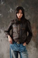 Rare 1940's Classic Vintage French Cyclist Hartmann Jacket 稀有法國騎行者皮衣外套 哈特曼夾克