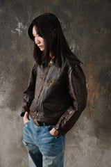 Rare 1940's Classic Vintage French Cyclist Hartmann Jacket 稀有法國騎行者皮衣外套 哈特曼夾克