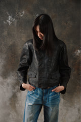Rare 1930’s German Double Breasted Motorcycle Jacket 30年代德國雙排騎士皮衣