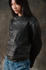 Rare 1930’s German Double Breasted Motorcycle Jacket 30年代德國雙排騎士皮衣