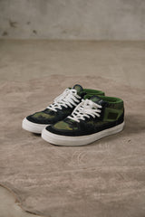 Gosha Rubchinskiy x Vans Half Cab LX Green Camo/Black聯名限定款 黑色麂皮拼接綠色叢林迷彩中筒滑板鞋