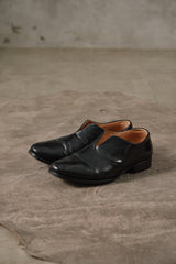 Yohji Yamamoto x Cherevichkiotvichki 17SS Laceless Asymmetrical Split Leather Derby Shoes Loafers山本耀司聯名款 手工牛皮一片式剪裁無帶皮鞋