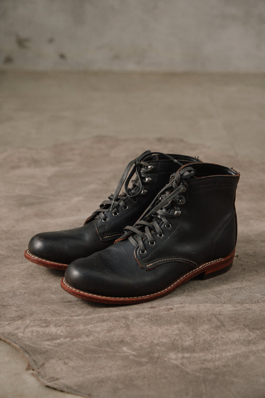 Wolverine Original 1000 Mile Boot - Black Horween Leather Made in USA 黑色皮革茶芯固特異工裝靴