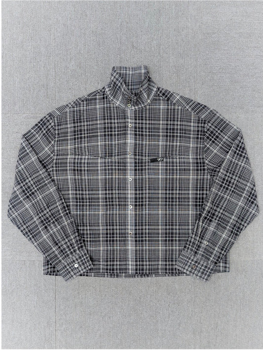 1ds Sheer-Check Boxy Shirt（Check）