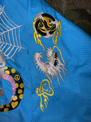 Rollmance Vol. 3: "Spider Web, Snake & Skull" (蛇髑髏) BJJ Kimono Sky Blue