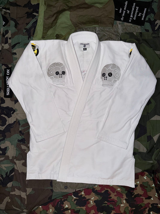 Rollmance Vol. 3: "Spider Web, Snake & Skull" (蛇髑髏) BJJ Kimono White