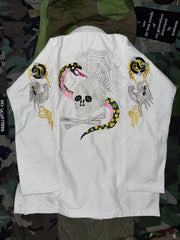 Rollmance Vol. 3: "Spider Web, Snake & Skull" (蛇髑髏) BJJ Kimono White