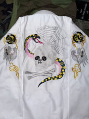 Rollmance Vol. 3: "Spider Web, Snake & Skull" (蛇髑髏) BJJ Kimono White