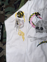 Rollmance Vol. 3: "Spider Web, Snake & Skull" (蛇髑髏) BJJ Kimono White