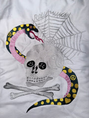 Rollmance Vol. 3: "Spider Web, Snake & Skull" (蛇髑髏) BJJ Kimono White