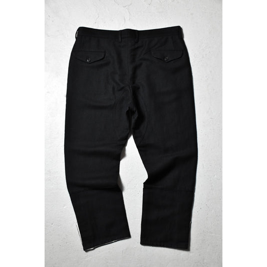 Wooster+Lardini Cropped Pants Italian fashion brand cotton 9-point trousers with buttoned legs made in Italy