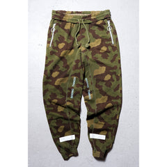 OFF-WHITE Diagonal Camo Sweat Pants 斑馬紋 迷彩縮口棉褲 葡萄牙製