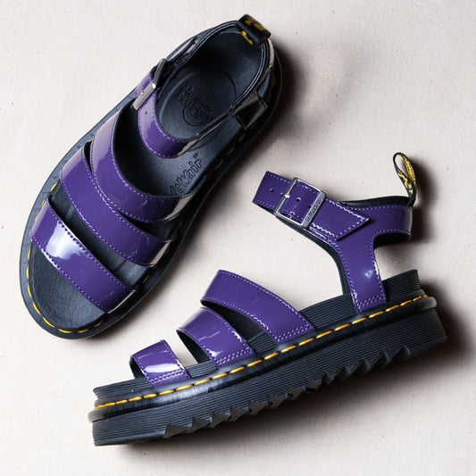 Dr. Martens Blaire Patent Leather Strap Sandals 馬汀大夫漆皮繫帶涼鞋