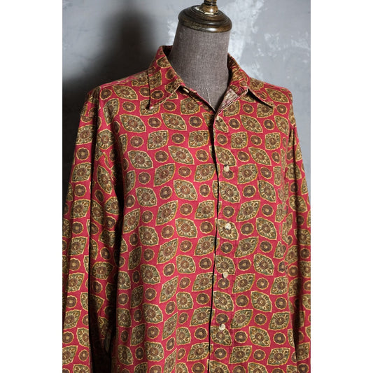 Christian Dior Vintage Paisley Shirt 古著 迪奧 滿版變形蟲襯衫