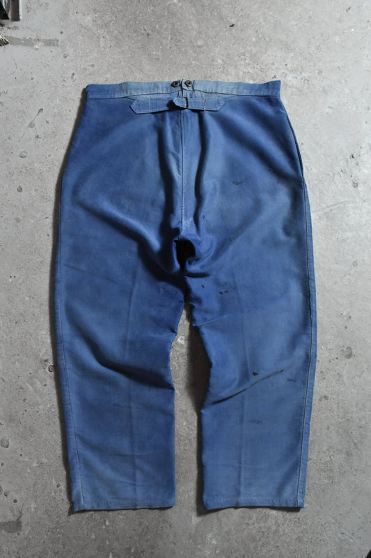 1930’s~40’s ”Le Mont St Michel” French Vintage Moleskin Buckle Work Trousers(商品在海葵工作室)