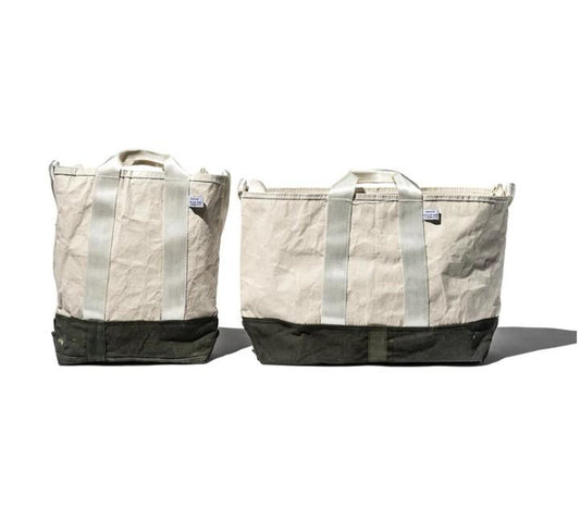 LAMINATED FABRIC x VINTAGE FABRIC BAG