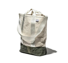 LAMINATED FABRIC x VINTAGE FABRIC BAG
