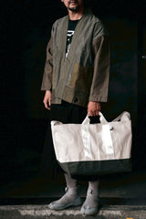 LAMINATED FABRIC x VINTAGE FABRIC BAG