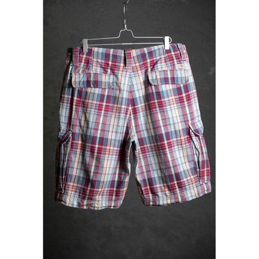 Polo Jeans Co. Ralph Lauren Vintage Plaid Cargo Pocket Shorts&nbsp;羅夫·勞倫&nbsp;古著格紋側口袋工作短褲